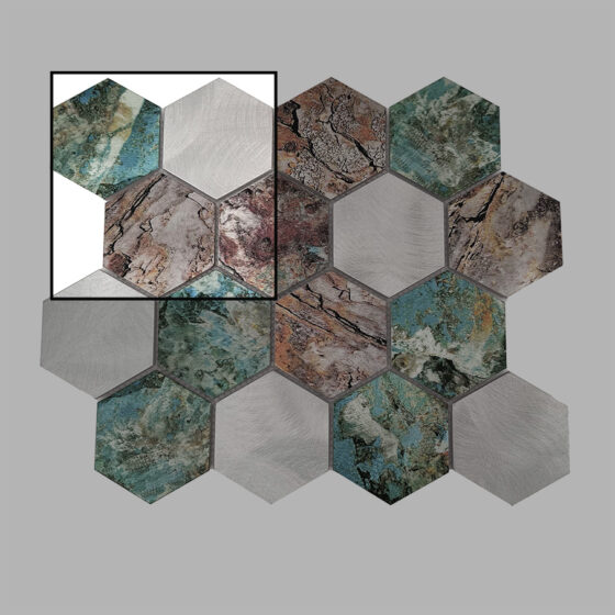 Mostra Allumi Hexagon Patina 73