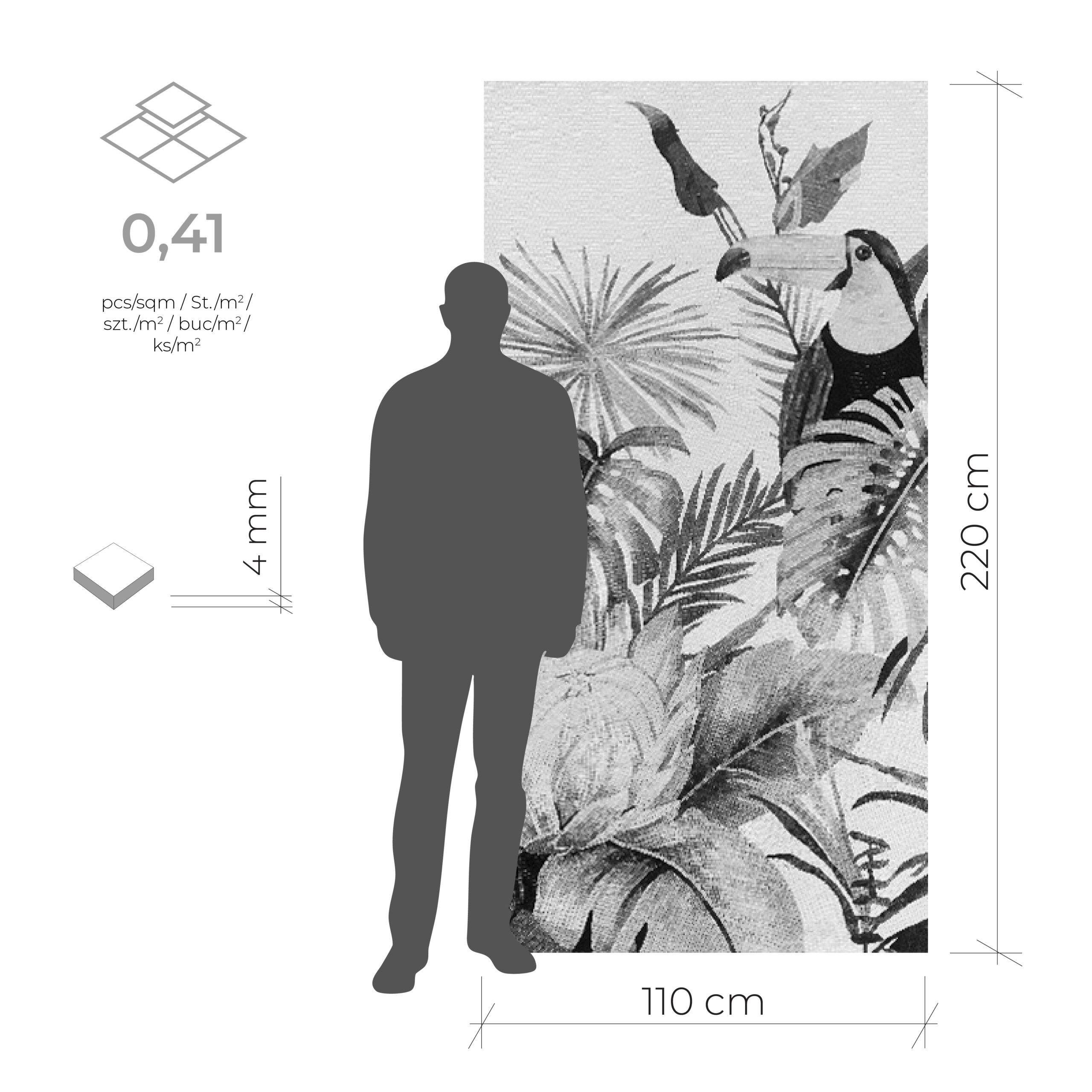 Toucan – 110×220 cm