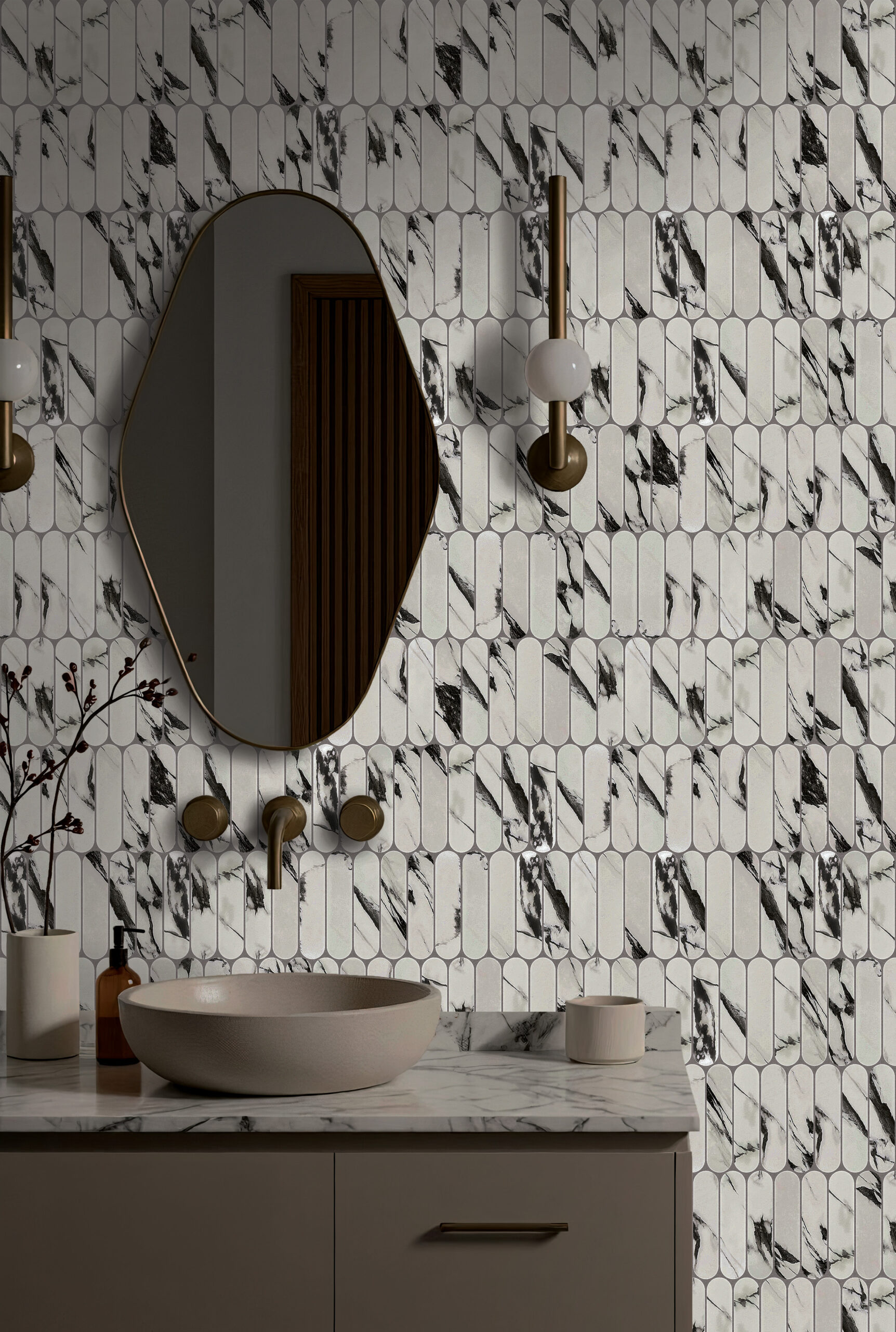 Pills Arabescato Black matt