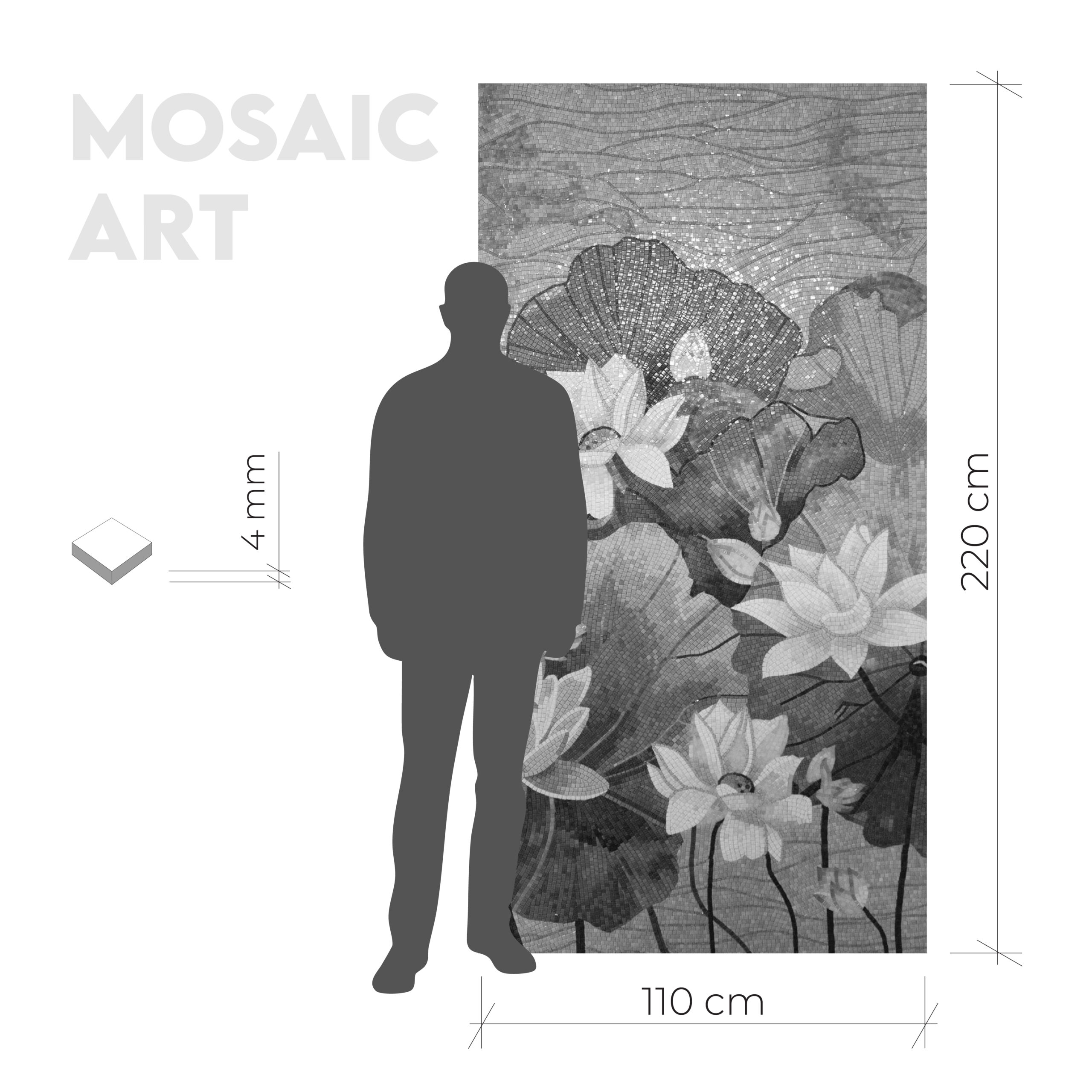 Lillies - 110x220 cm