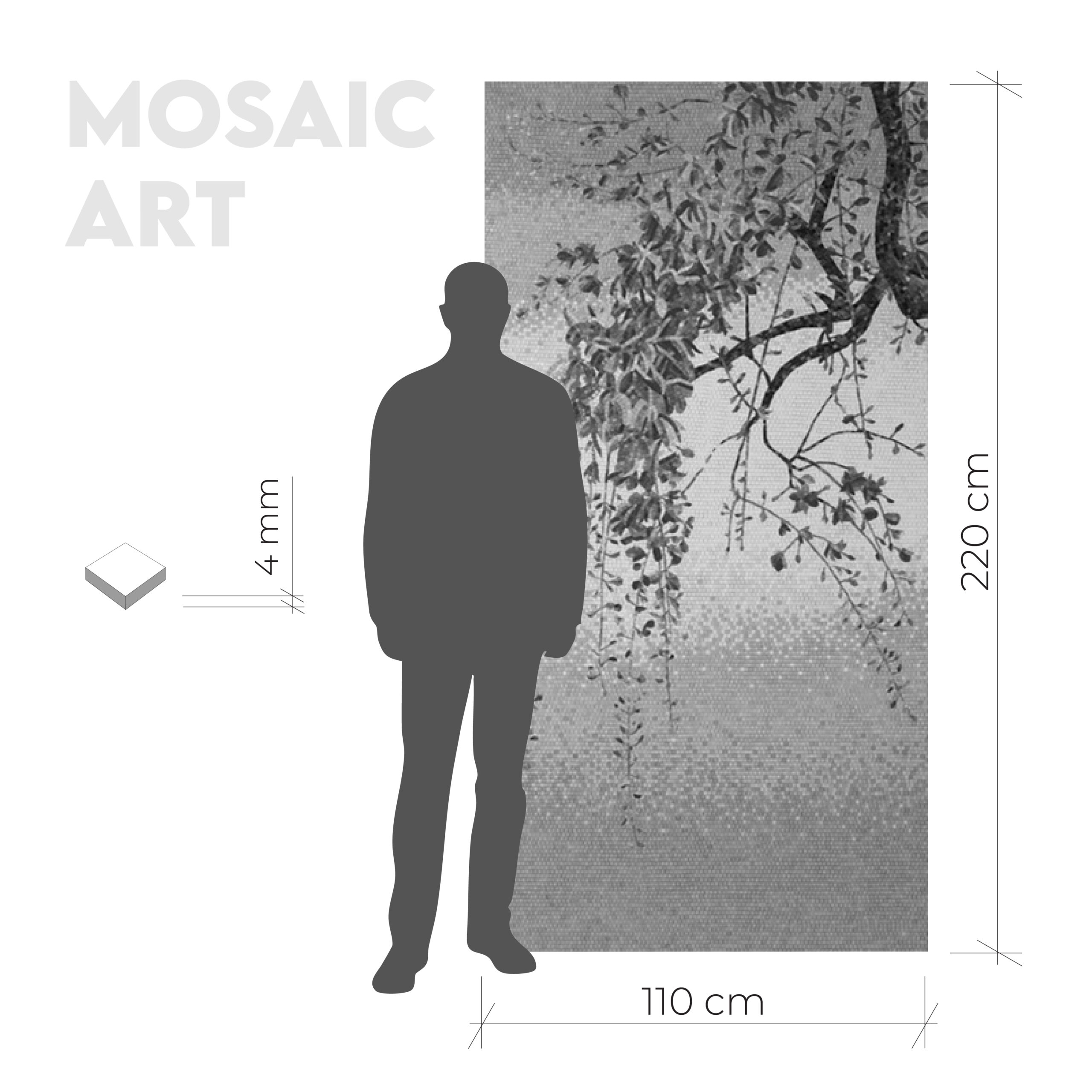 Wisteria – 110×220 cm